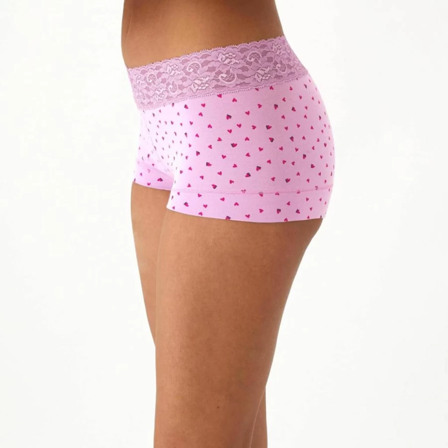 Maidenform Women's Cotton Stretch Boyshort Panties 3-Pack - Soft Comfortable Underwear Assorted Colors