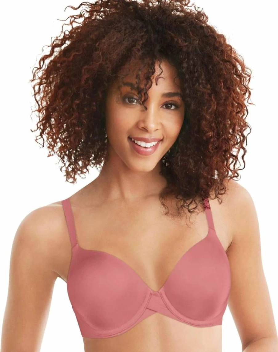 Maidenform Women's One Fab Fit Demi Underwire T-Shirt Bra - Comfortable Everyday Lace Bra with Smoothing Support