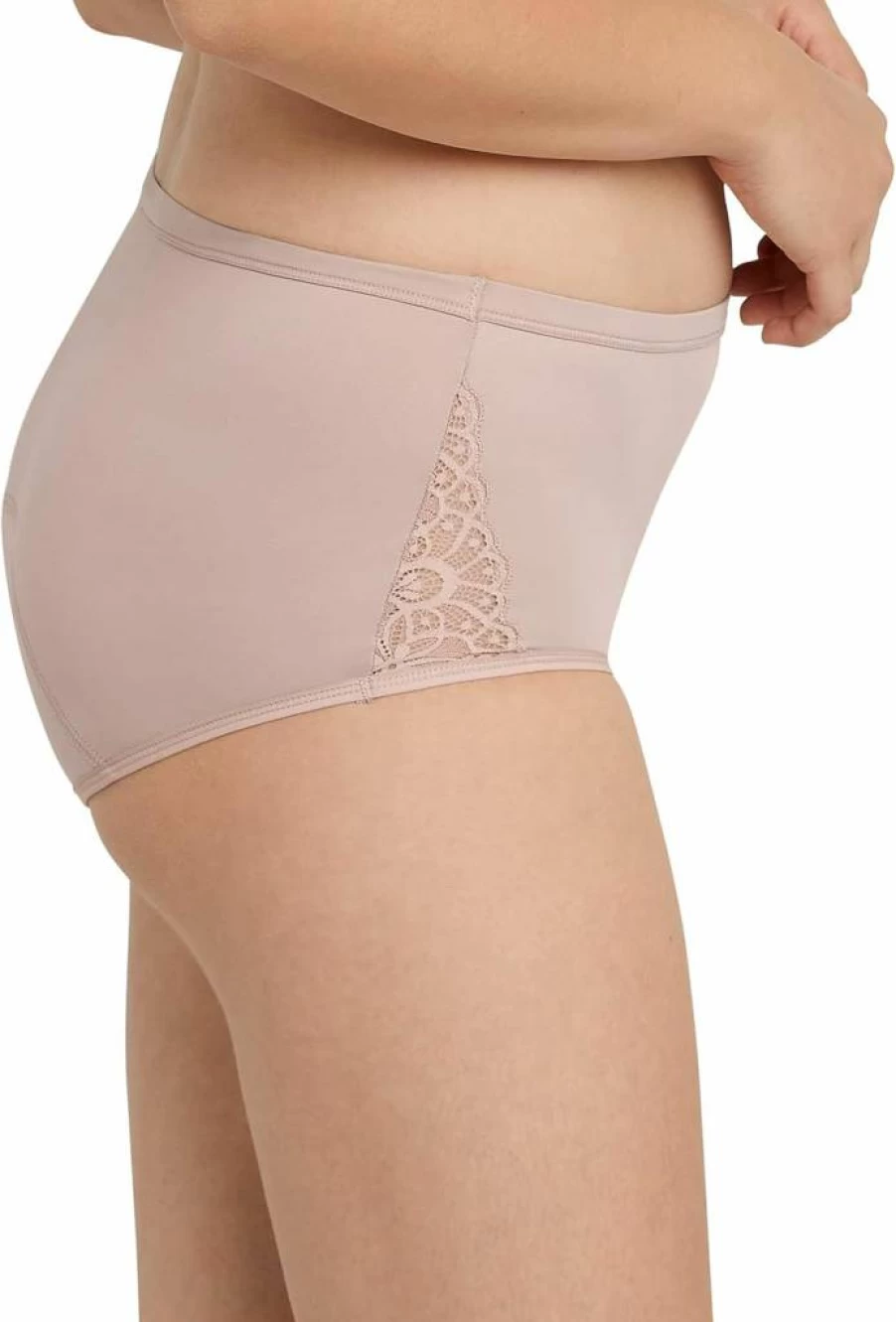 Maidenform Women's Moderate Protection Period Underwear 3-Pack - Hipster Style with Built-In Liner