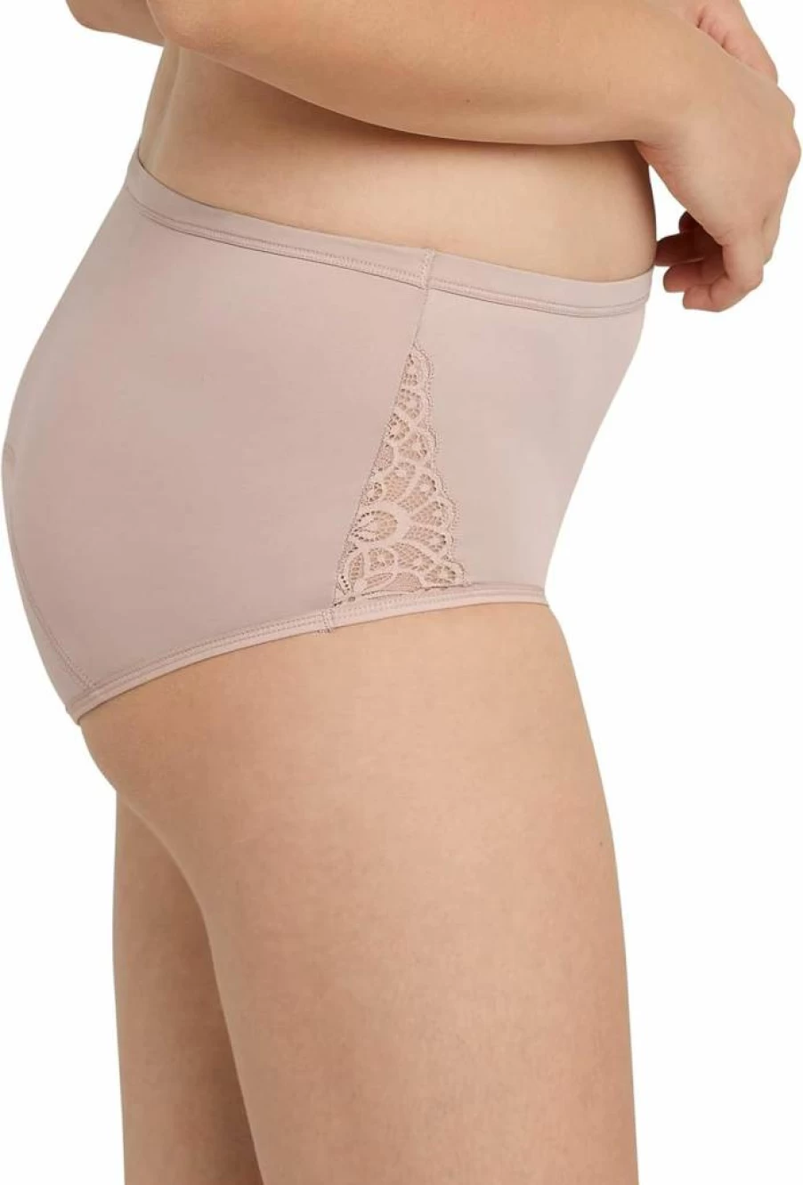 Maidenform Women's Moderate Protection Period Hipster Underwear 3-Pack with Built-In Liner