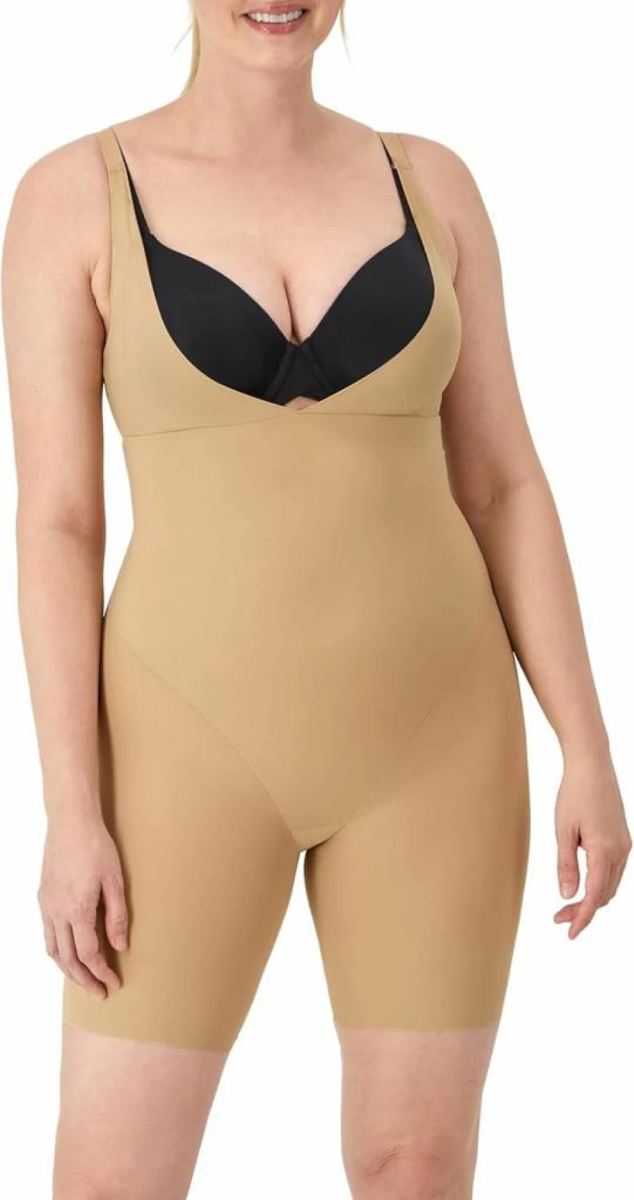 Maidenform Women's High-Waist Tummy Control Shapewear Bodysuit - Thigh Slimmer for Women