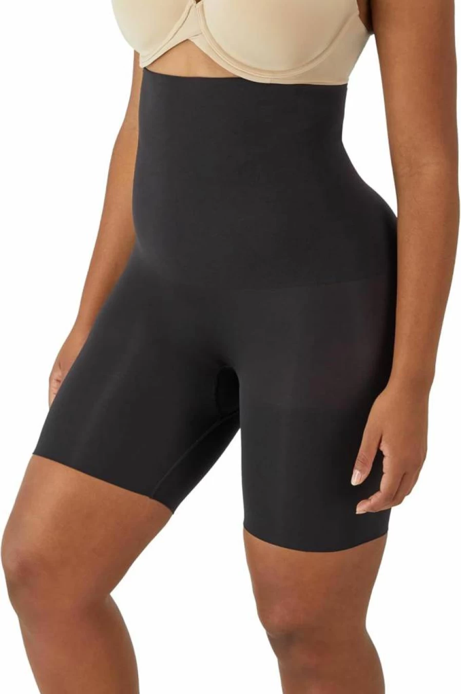 Maidenform High Waist Shaping Thigh Slimmer for Women - Tummy Control Shapewear