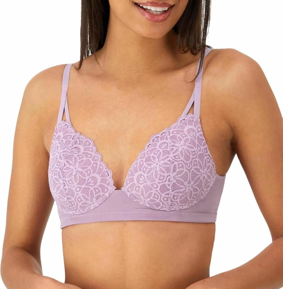 Maidenform Women's Wireless Lace Bralette - Pure Comfort Soft Support Bra