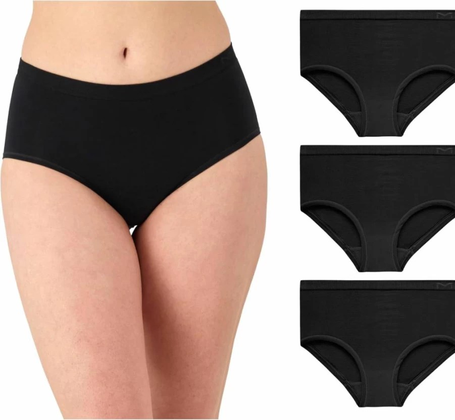 Maidenform Women's Seamless Bikini Hipster Panties 3-Pack - Comfortable Mid-Rise Underwear