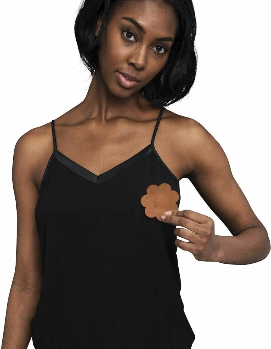 Maidenform Women's No Show Satin Bra Petals - 5 Pairs, Invisible Adhesive Sticky Nipple Covers for Comfort & Discretion