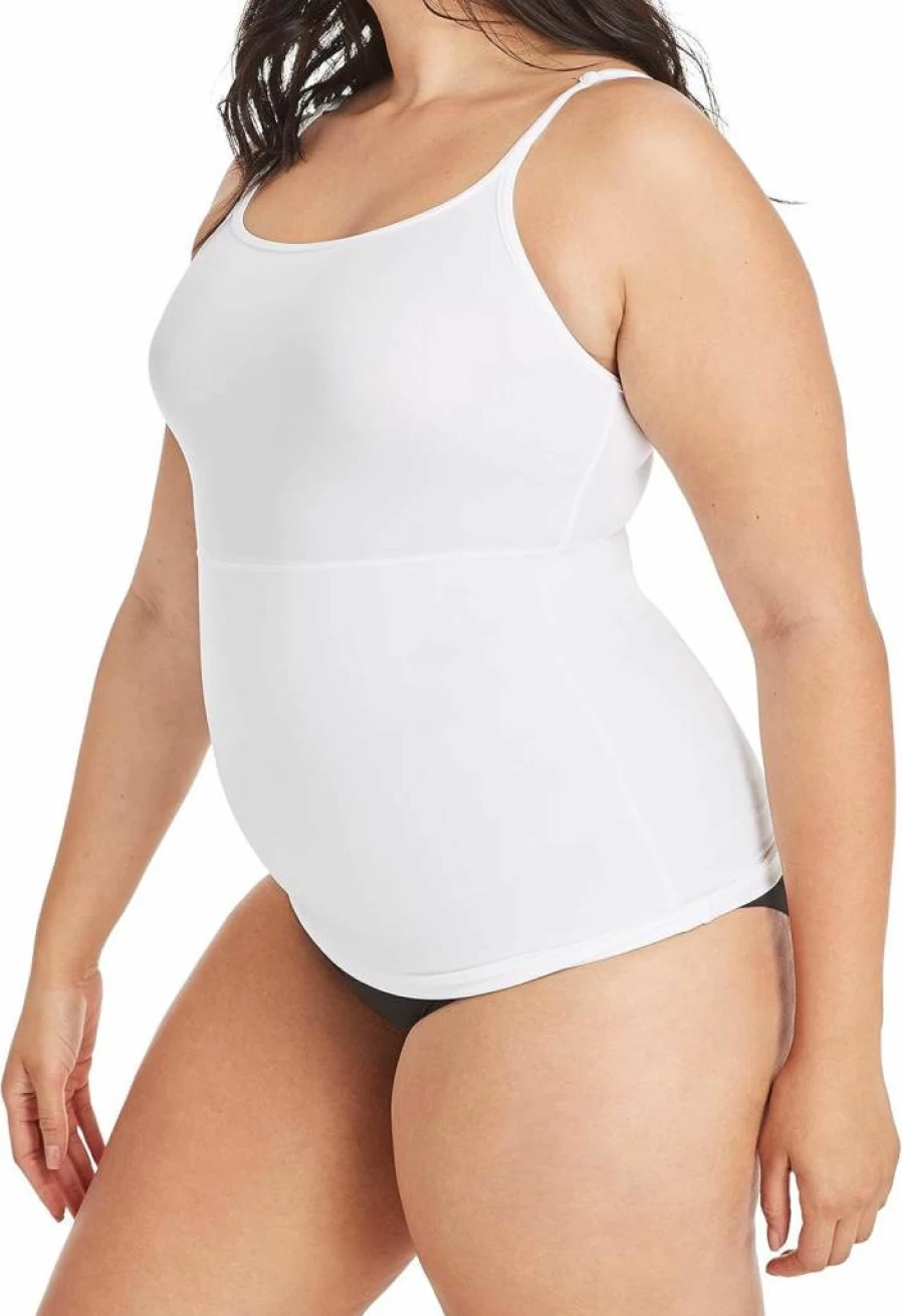Maidenform Women's Tummy Control Shapewear Cami - Back Smoothing Longer Length Tank Top for All-Day Comfort