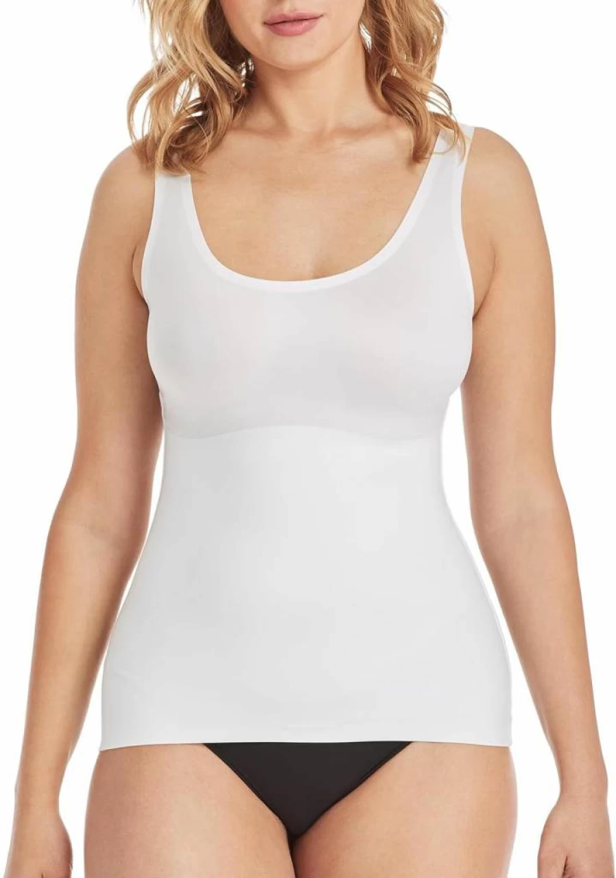 Maidenform Women's Tummy Control Shapewear Cami - Back Smoothing Seamless Tank Top for All-Day Comfort