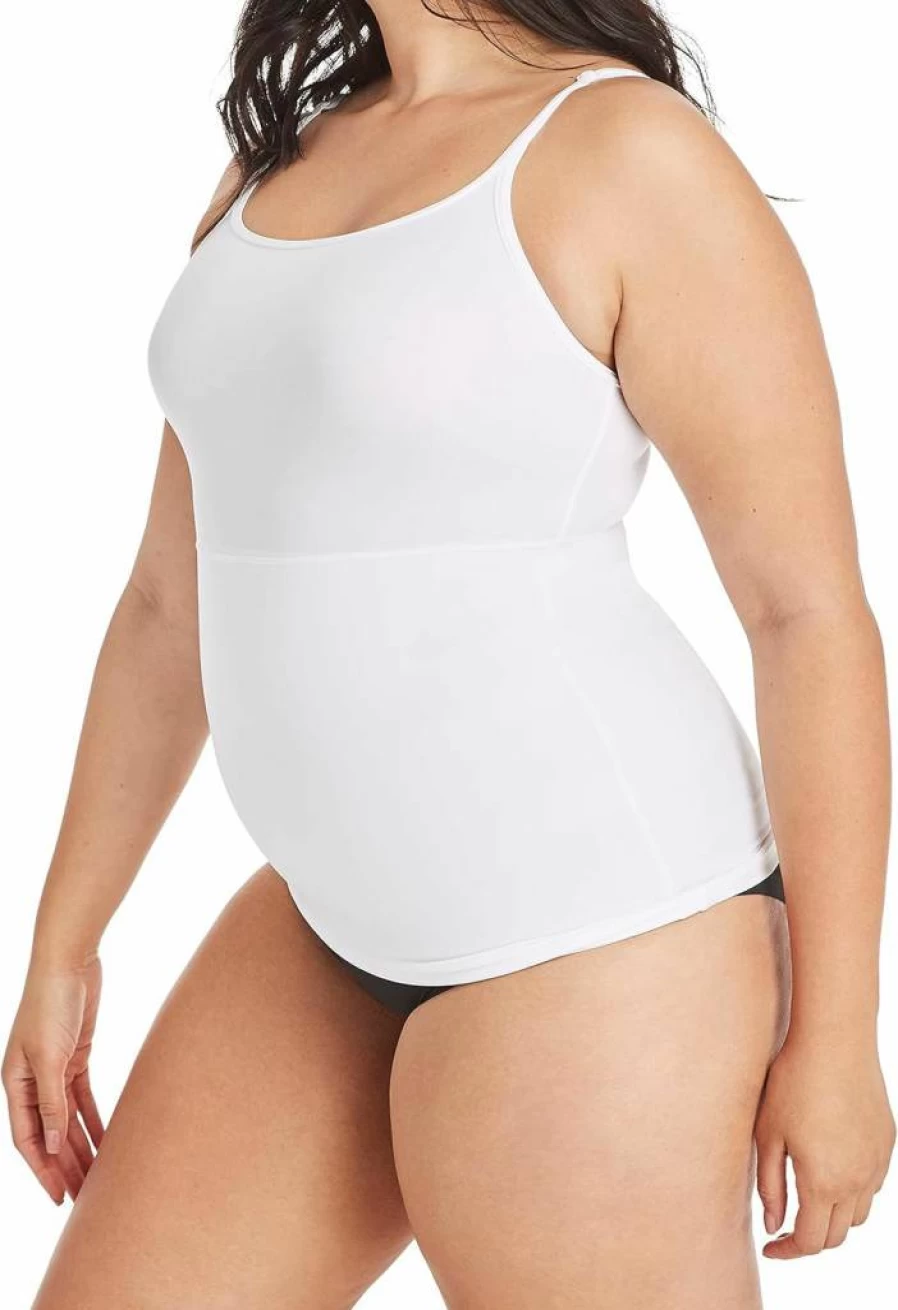 Maidenform Women's Tummy Control Shapewear Cami Tank Top - Back Smoothing Longer Length Underwear