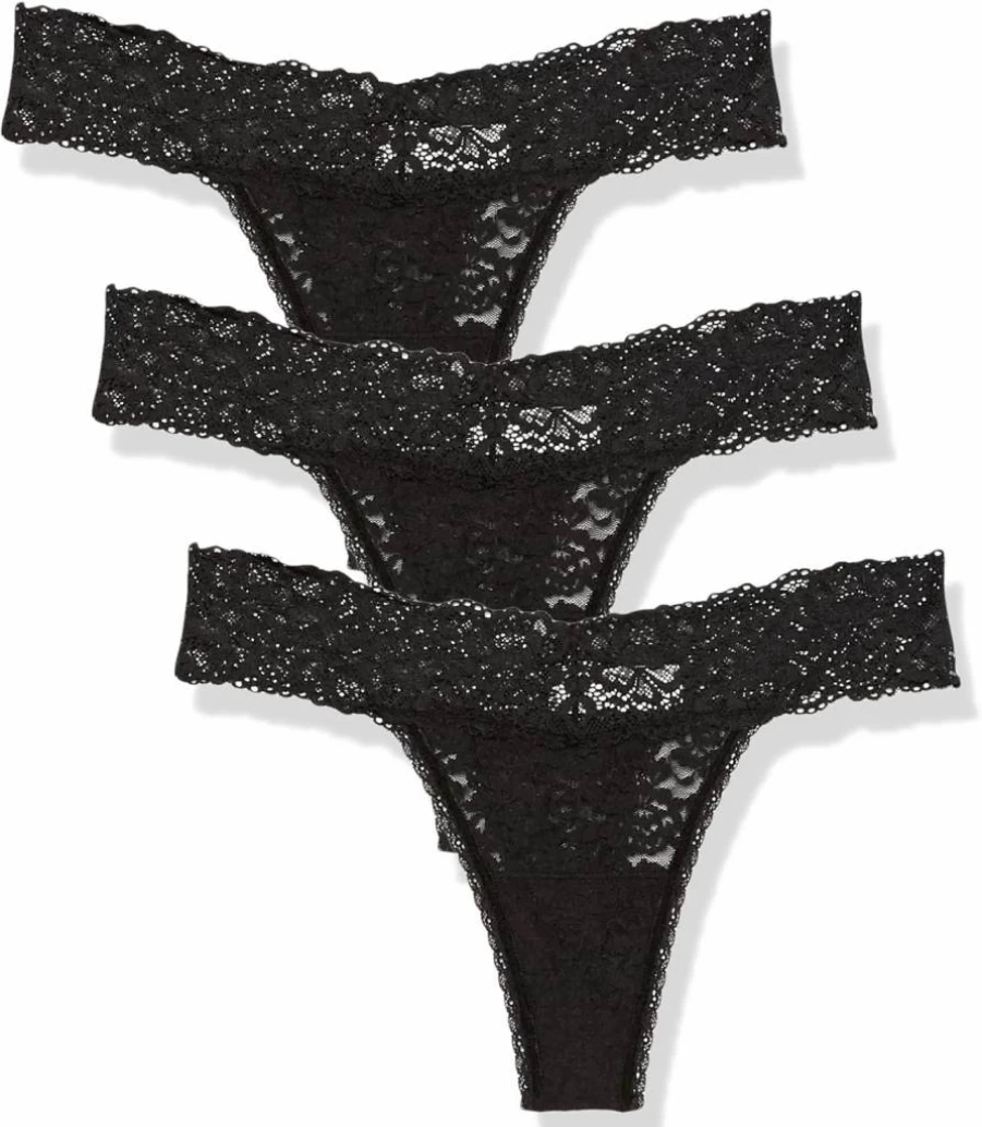 Maidenform Women's 3-Pack All Over Lace Thongs - Comfortable & Sexy Underwear