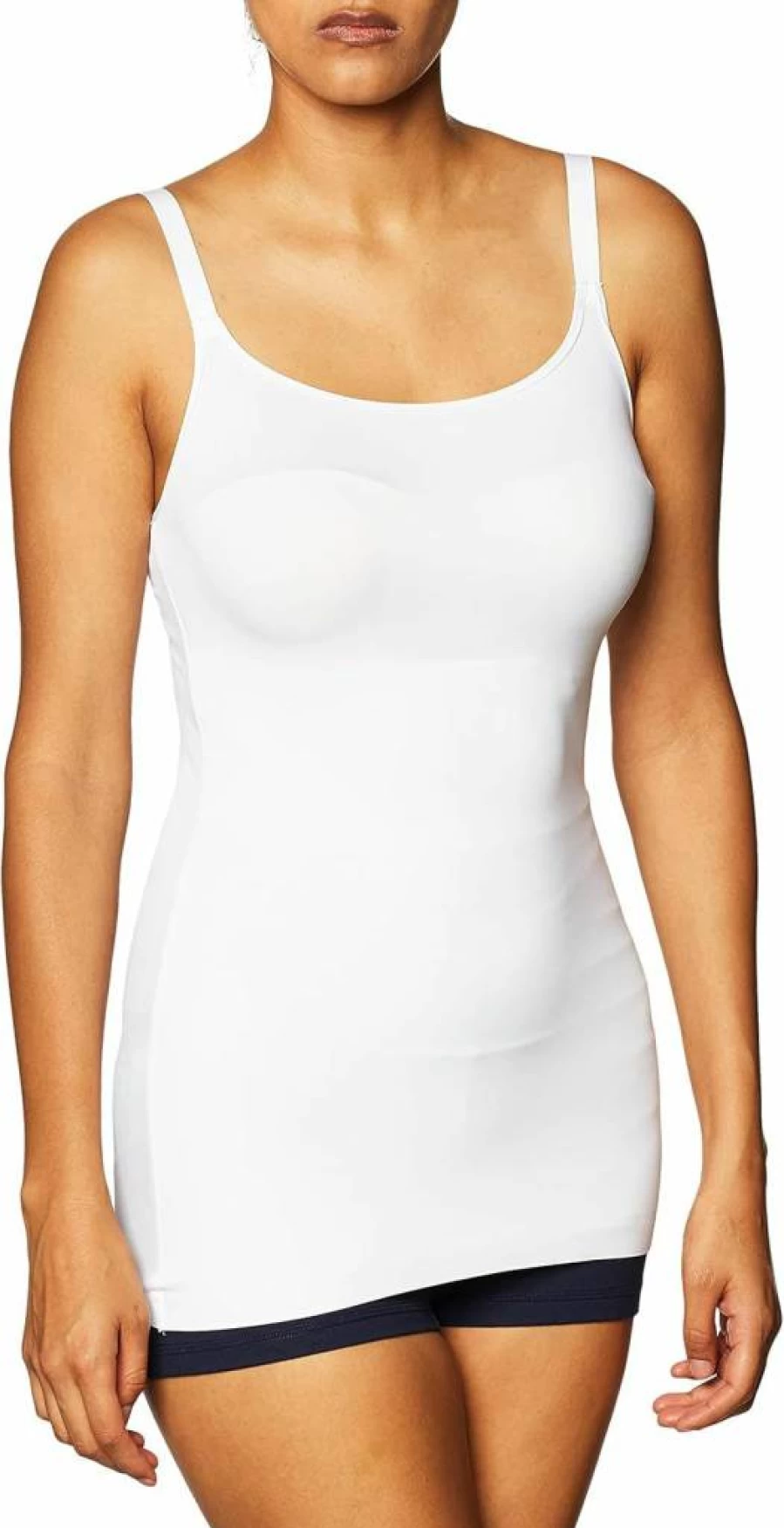 Maidenform Women's Tummy Control Shapewear Cami Tank Top with Convertible Straps for All-Day Comfort