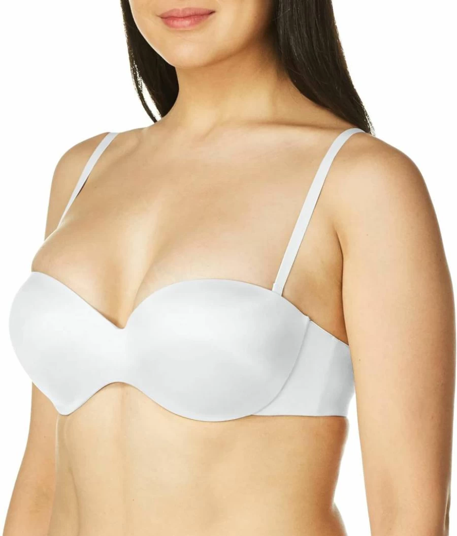 Maidenform Women's 5-Way Convertible Strapless Bra - Full Coverage Underwire with Cushion Comfort