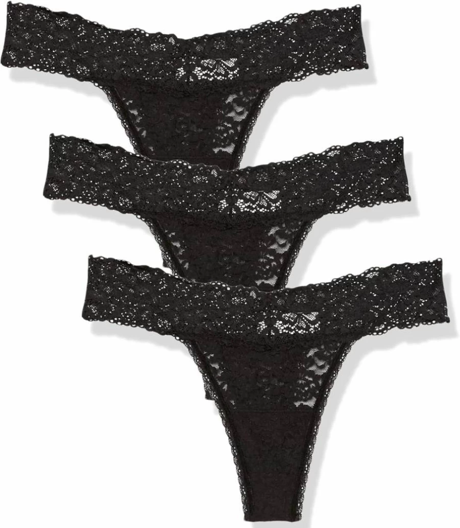 Maidenform Women's 3-Pack All Over Lace Thongs - Comfortable Underwear