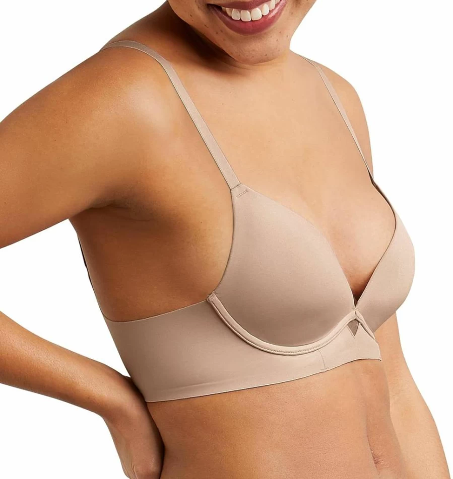 Maidenform Women's One Fab Fit Wireless Demi Bra - Comfortable Wireless Lace Bra for Everyday Wear